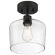 Port Nine Chardonnay LED Semi Flush Mount (63147LEDDLP-MBL/CLR)