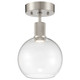 Access - 63148LEDD-BS/CLR - LED Semi-Flush Mount - Port Nine Burgundy - Brushed Steel