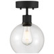 Port Nine Burgundy LED Semi Flush Mount (63148LEDDLP-MBL/CLR)