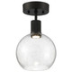 Access - 63148LEDD-MBL/SDG - LED Semi-Flush Mount - Port Nine Burgundy - Matte Black