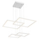 Squared LED Pendant (63968LEDD-WH/ACR)