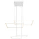 Squared LED Pendant (63968LEDD-WH/ACR)