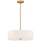 Access - 64065LEDDLP-ABB/WH - LED Pendant or Semi-Flush - Mid Town - Antique Brushed Brass