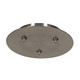 Access - 87120UJ-BS - Three-Port Round Canopy - Unijack - Brushed Steel