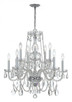 Crystorama - 1130-CH-CL-MWP - Ten Light Chandelier - Traditional Crystal - Polished Chrome