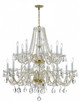 Crystorama - 1139-PB-CL-MWP - 16 Light Chandelier - Traditional Crystal - Polished Brass