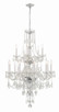 Crystorama - 1155-CH-CL-MWP - 15 Light Chandelier - Traditional Crystal - Polished Chrome
