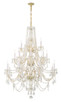 Crystorama - 1157-PB-CL-MWP - 20 Light Chandelier - Traditional Crystal - Polished Brass