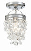 Crystorama - 131-CH_CEILING - One Light Semi Flush Mount - Calypso - Polished Chrome