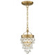 Calypso One Light Mini Chandelier (131-VG)