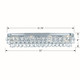 Calypso Eight Light Bathroom Vanity (134-CH)