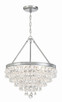 Crystorama - 136-CH - Six Light Chandelier - Calypso - Polished Chrome