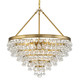 Crystorama - 137-VG - Eight Light Chandelier - Calypso - Vibrant Gold
