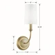 Sylvan One Light Wall Sconce (2241-VG)