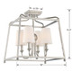 Sylvan Four Light Semi Flush Mount (2243-PN)