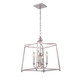 Sylvan Four Light Chandelier (2245-PN_NOSHADE)