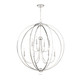 Sylvan Eight Light Chandelier (2246-PN_NOSHADE)