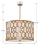 Jennings Five Light Chandelier (2266-AG)