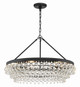 Crystorama - 275-MK - Six Light Chandelier - Calypso - Matte Black