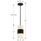 Grayson One Light Pendant (290-DB)