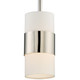 Crystorama - 290-PN - One Light Pendant - Grayson - Polished Nickel