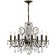 Butler Eight Light Chandelier (3028-EB-CL-SAQ)