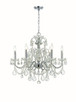Crystorama - 3226-CH-CL-I - Six Light Chandelier - Imperial - Polished Chrome