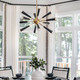 Zodiac 12 Light Chandelier (3812-AG)