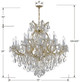 Maria Theresa 19 Light Chandelier (4418-GD-CL-I)