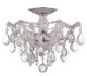 Crystorama - 4430-CH-CL-SAQ - Three Light Semi Flush Mount - Maria Theresa - Polished Chrome