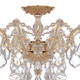 Maria Theresa Three Light Semi Flush Mount (4430-GD-CL-MWP)