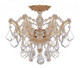 Crystorama - 4430-GD-CL-SAQ - Three Light Semi Flush Mount - Maria Theresa - Gold