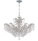 Crystorama - 4439-CH-CL-SAQ - Six Light Chandelier - Maria Theresa - Polished Chrome