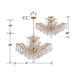 Maria Theresa Six Light Semi Flush Mount (4439-GD-CL-S_CEILING)