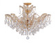 Crystorama - 4439-GD-CL-SAQ_CEILING - Six Light Semi Flush Mount - Maria Theresa - Gold