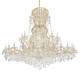 Crystorama - 4460-GD-CL-MWP - 37 Light Chandelier - Maria Theresa - Gold