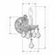 Maria Theresa One Light Wall Sconce (4471-CH-CL-MWP)