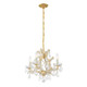 Maria Theresa Four Light Mini Chandelier (4474-GD-CL-MWP)