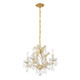 Maria Theresa Four Light Mini Chandelier (4474-GD-CL-S)