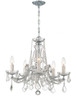 Crystorama - 4476-CH-CL-S - Five Light Mini Chandelier - Maria Theresa - Polished Chrome