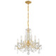 Maria Theresa Five Light Mini Chandelier (4476-GD-CL-MWP)