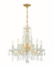 Crystorama - 4476-GD-CL-S - Five Light Mini Chandelier - Maria Theresa - Gold