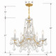 Maria Theresa Five Light Mini Chandelier (4476-GD-CL-S)