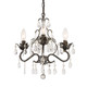 Crystorama - 4534-EB-CL-MWP - Three Light Mini Chandelier - Paris Market - English Bronze