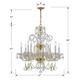 Traditional Crystal Eight Light Chandelier (5008-PB-CL-MWP)