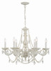 Crystorama - 5026-AW-CL-SAQ - Six Light Chandelier - Paris Market - Antique White