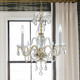 Traditional Crystal Three Light Mini Chandelier (5044-PB-CL-SAQ)