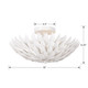 Broche Four Light Semi Flush Mount (505-MT)