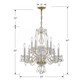 Traditional Crystal Ten Light Chandelier (5080-PB-CL-MWP)