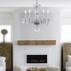 Traditional Crystal Five Light Chandelier (5085-CH-CL-SAQ)